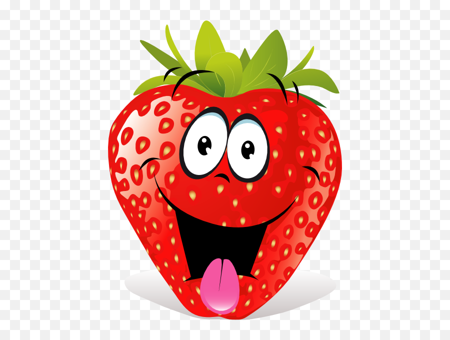 Cartoon Clipart Berries - Clipart Cute Strawberry Emoji,Member Berries Emoji