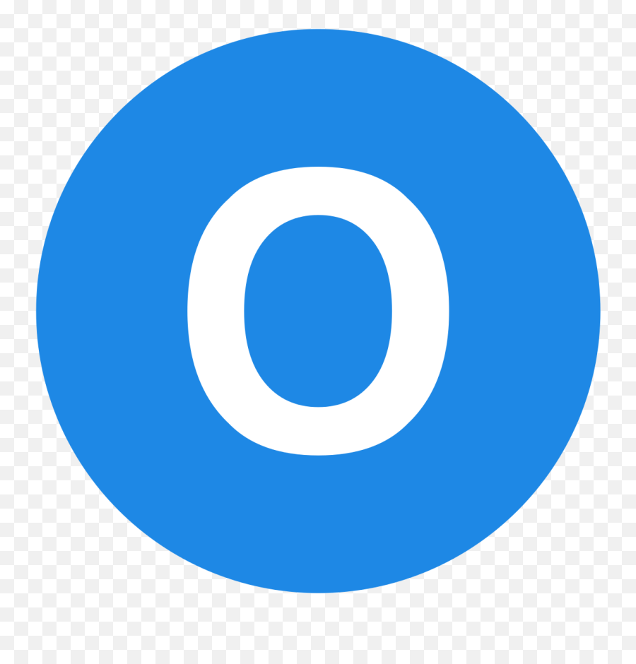 Eo Circle Blue White Letter - Messenger Logo Png Hd Emoji,Letter O Emoji