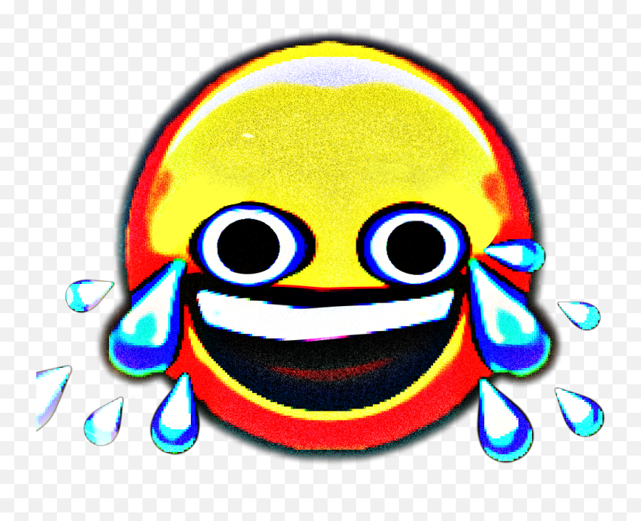 Cursed Emoji Sticker By Fatto Ratto - Cursed Laughing Emoji Transparent,Laughing Emoji Meme