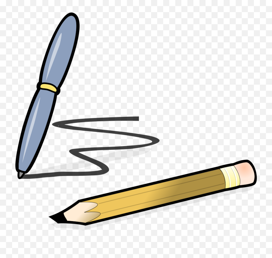 Pen U0026 Pencil Png Svg Clip Art For Web - Download Clip Art Pencil Pen Writing Clipart Emoji,Pen Emoji