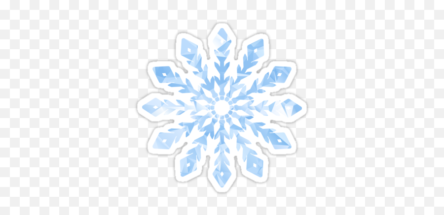 Snowflakeu0027 Sticker By Dv - Design In 2020 Snowflake Sticker Snowflake Sticker Png Emoji,Snow Flake Emoji