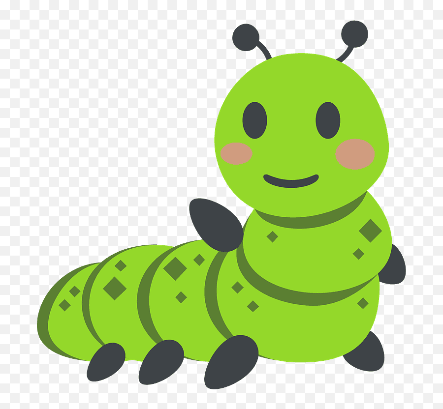 Bug Emoji Clipart - Caterpillar Emoji,Beetle Emoji
