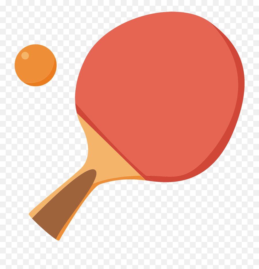 Table Tennis Paddle And Ball Clipart - Carlson Gracie Jiu Jitsu Emoji,Ping Pong Emoji