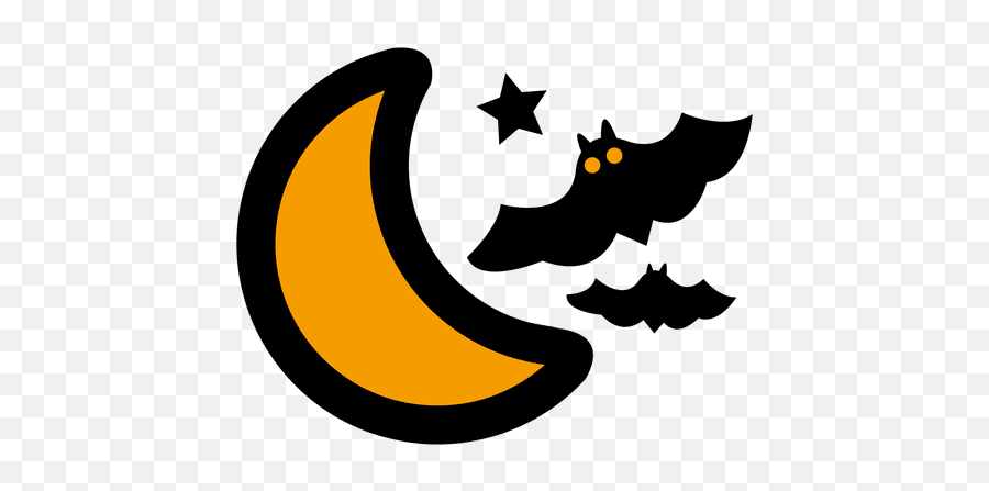 Flying Bats Moon - Lua Halloween Png Emoji,Bat Emoticon