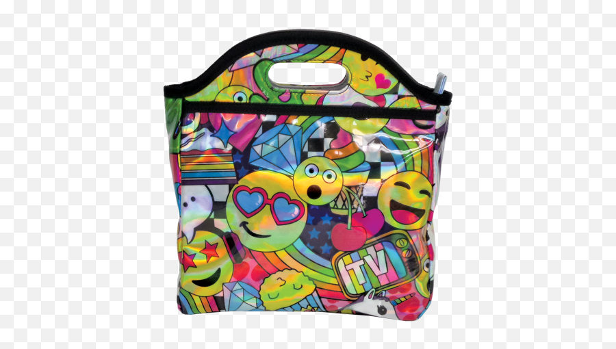 Download Hd Emoji Party Holographic Lunch Tote - Shoulder Bag,Lunch Emoji