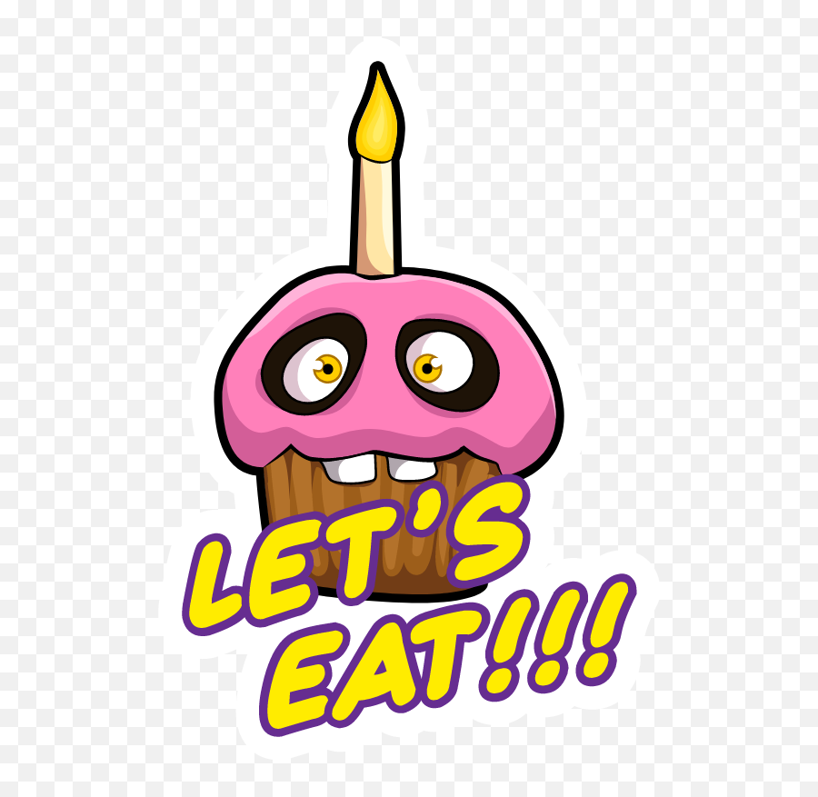 Fnaf Chicas Cupcake Lets Eat In 2020 - Cute Fnaf Chica Cupcake Emoji,Fnaf Emojis