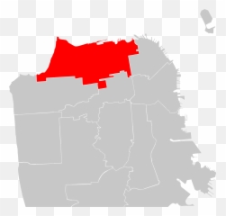 District 2 - Map Of San Francisco Districts Vector Emoji