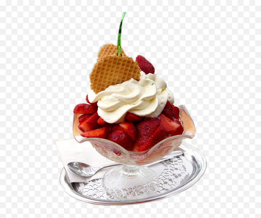 Fruit Ice Cream Cups - Helado Con Frutas Png Emoji,Emoji Ice Cream Cake