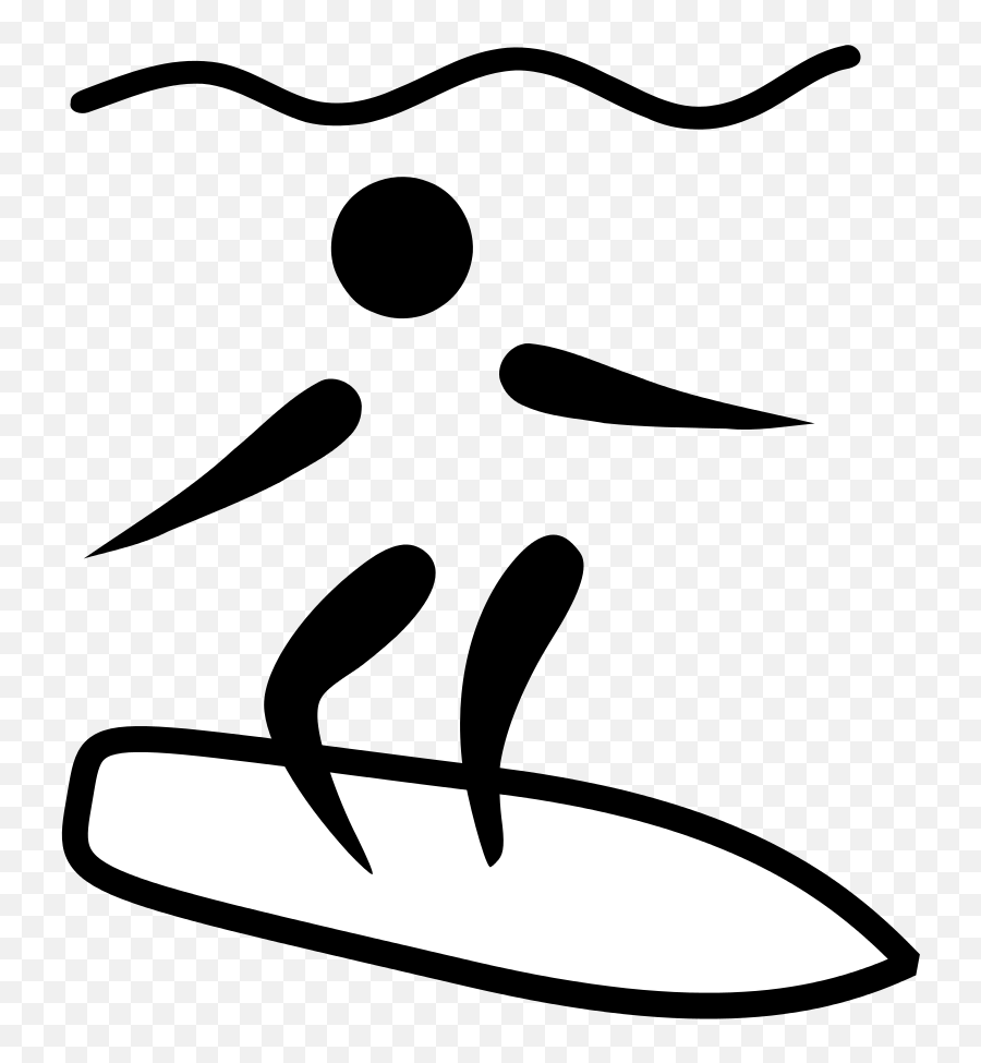 Surfing Pictogram - Surfing Olympic Symbol Emoji,Golf Emoji