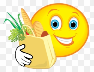 My Plate - Smiley Face With Food Emoji,Yummy Emoticon
