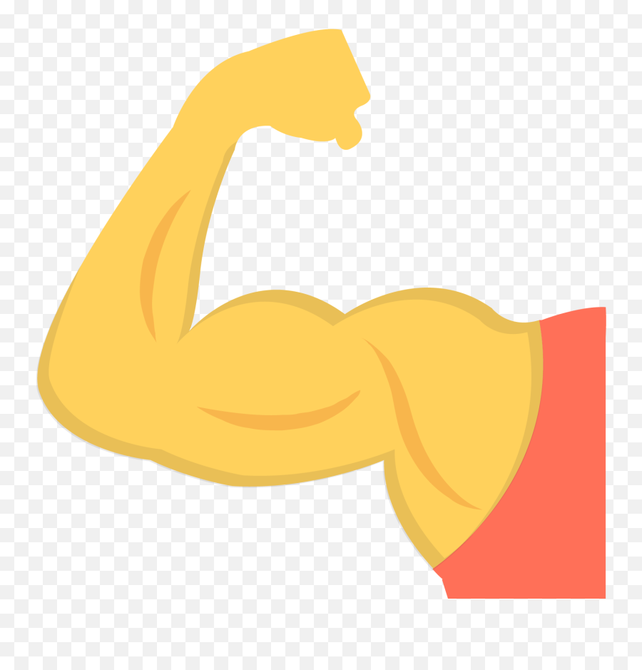 Muscle Emoji Vector At Getdrawings - Arm Muscle Animation Png,Arms Up Emoji