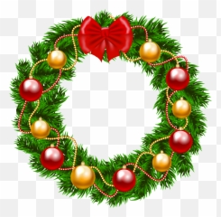 Transparent Background Christmas Wreath - Christmas Wreath Transparent Background Emoji,Christmas Wreath Emoji