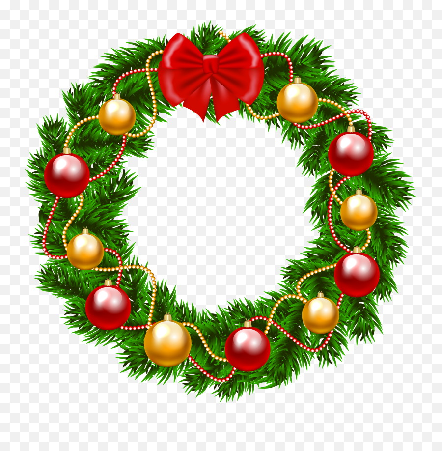 Transparent Background Christmas Wreath - Christmas Wreath Transparent Background Emoji,Christmas Wreath Emoji