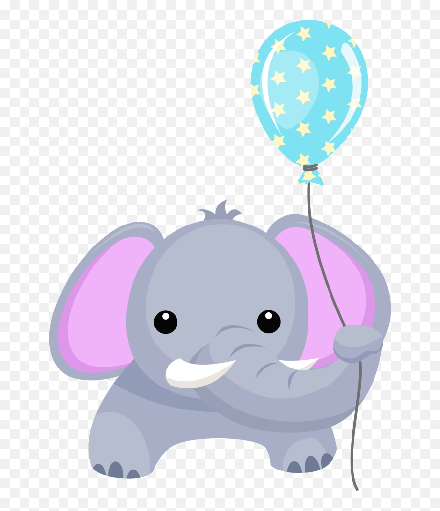 51101 Birthday Free Clipart - Elephant With Balloon Png Emoji,Elephant Emojis