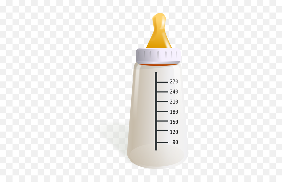 White Baby Bottle - Baby Milk Bottle Vector Png Emoji,Dog Lightning Emoji