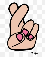 Clipart Crossed Fingers - Emoji