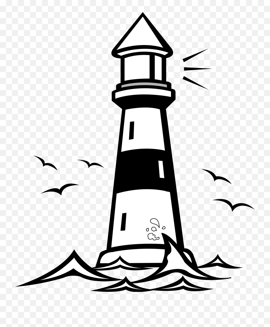 Free Lighthouse Silhouette Png Download Free Clip Art Free - Light House Black And White Emoji,Lighthouse Emoji