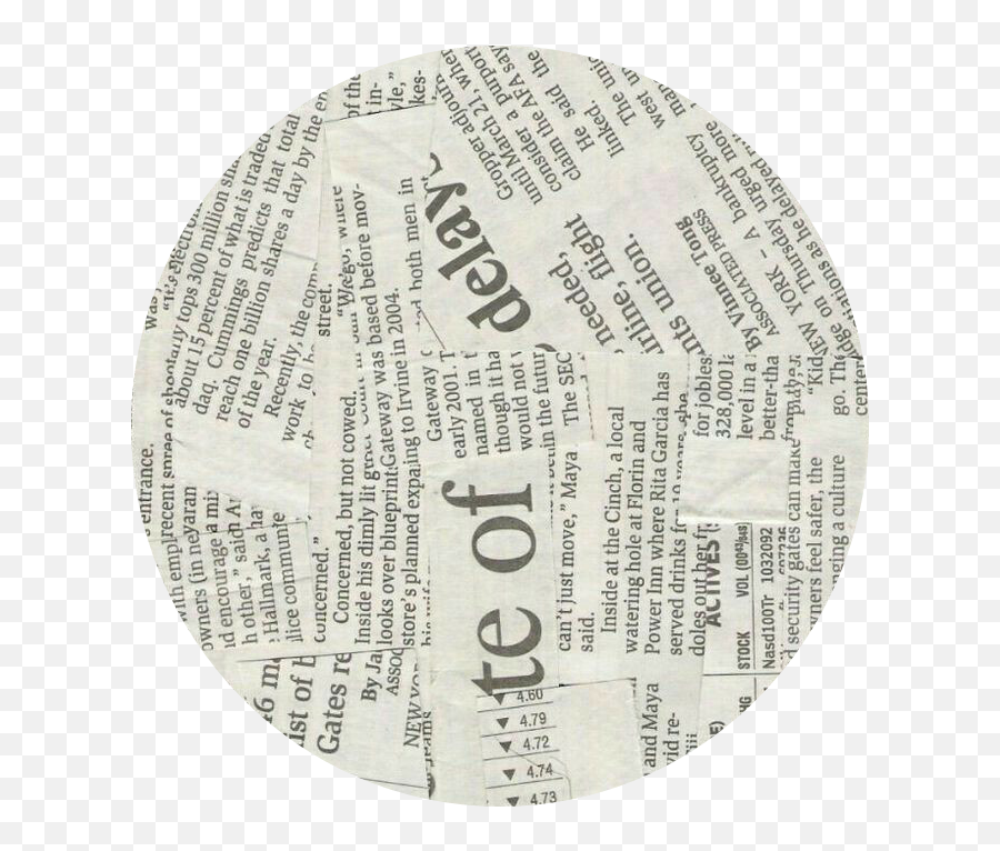 Circle Letter Circle - Newspaper Background For Editing Emoji,Emoji Level 60