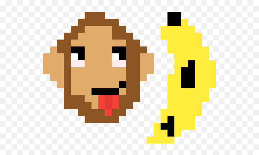 Pixilart - Pixel Art Shy Gal Emoji,Monkey Emoticon Facebook
