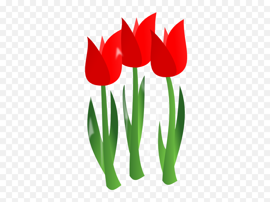 Red Tulip Clip Art Clipart - Clip Art April Flowers Emoji,Tulips Emoji
