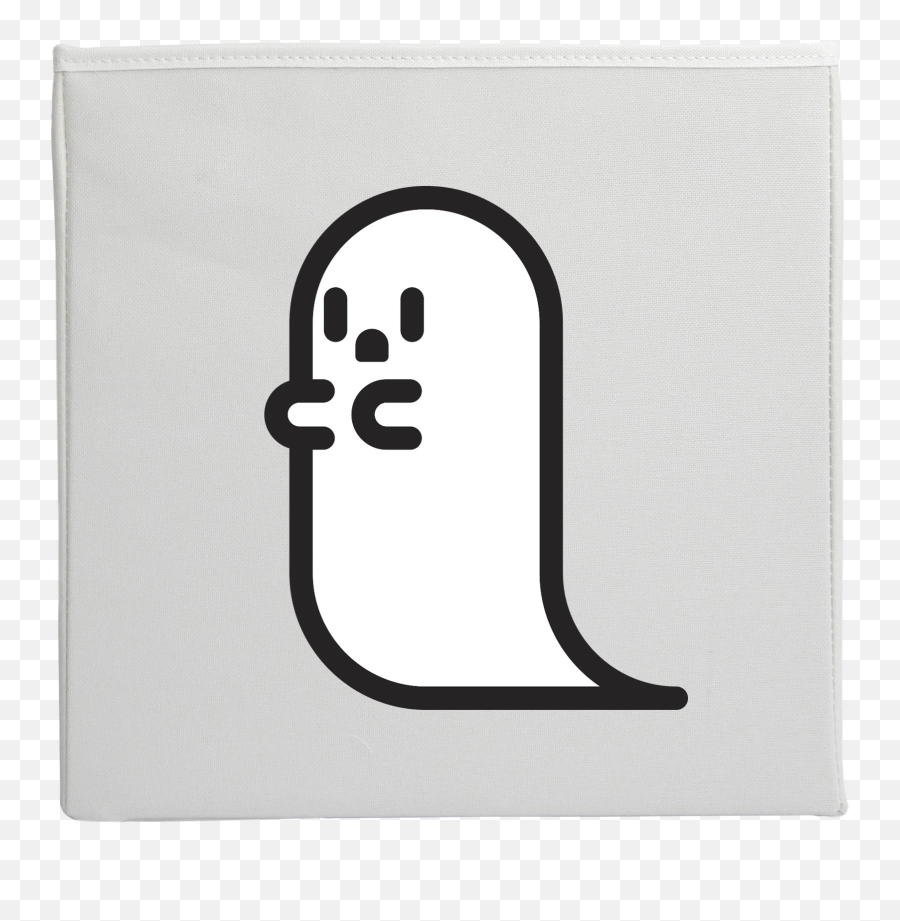 Ghost Storage Bin - Smiley Emoji,Trumpet Emoticon