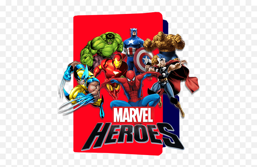 Marvel Heroes Folder Icon - Designbust Iron Man Spiderman Hulk Captain America Emoji,Marvel Emoji
