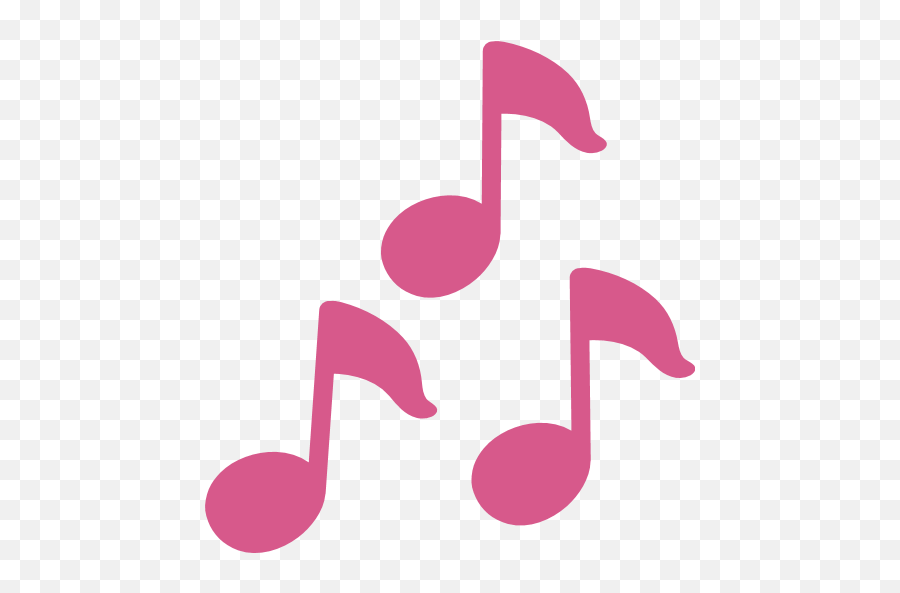 Pink Music Notes Png Picture - Pink Music Note Emoji,Music Emoji Png