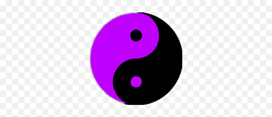 Yinyang Yin - Circle Emoji,Ying Yang Emoji