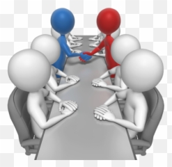 Stickfiguresagreementpng 400383 Online Business - Meeting Figures Emoji,Raises Hand Emoji