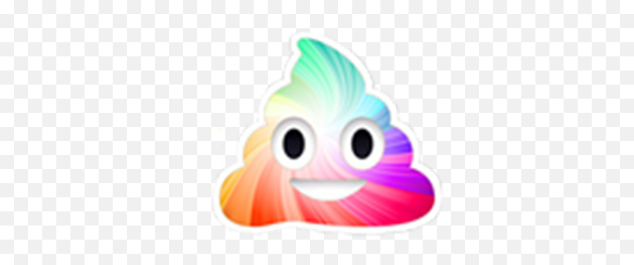 Rainbow Poop - Rainbow Poop Emoji Png,Rainbow Emoji Png