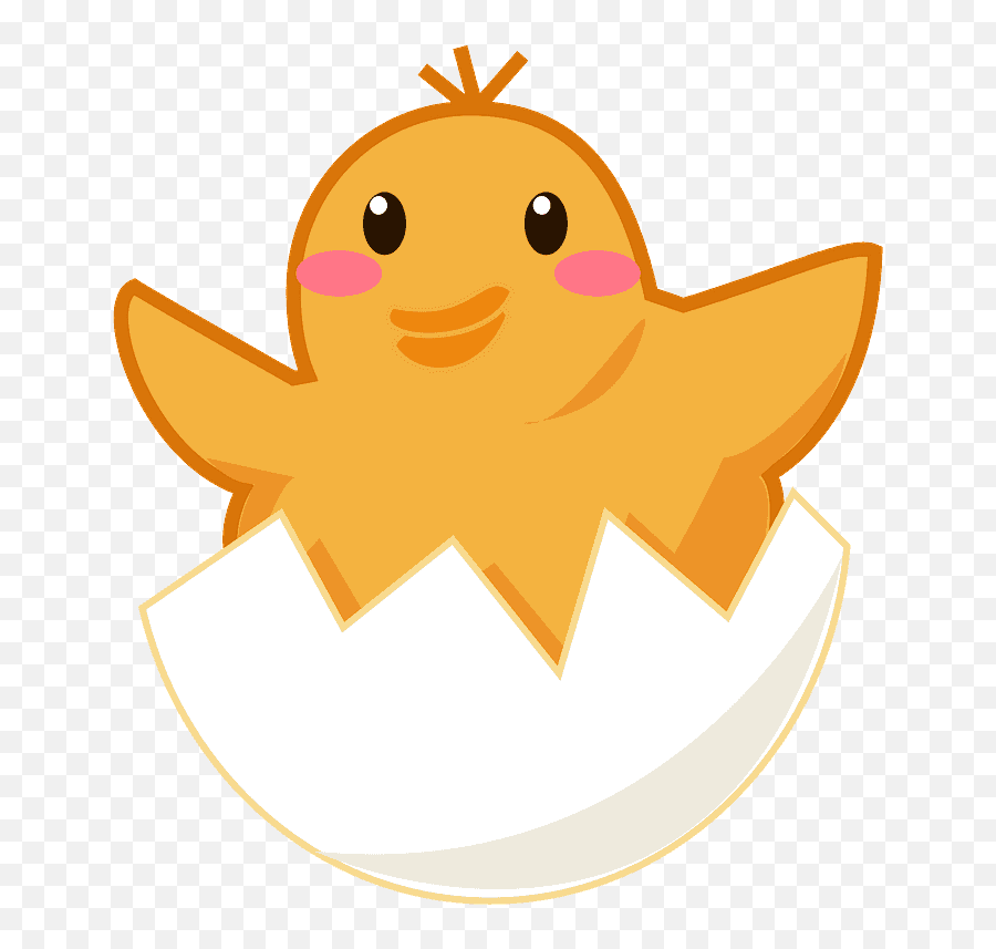 Hatching Chick Emoji Clipart - Imagenes De Pollitos Saliendo Del Cascaron Animado,Chick Emoji