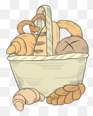 Basket With Bakery Clipart - Soft Emoji,Basket Emoji