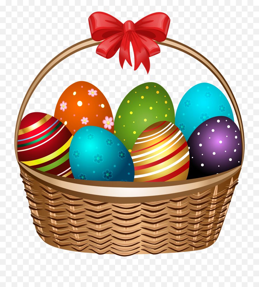 Easter Basket Clipart Transparent - Transparent Background Easter Basket Clipart Emoji,Easter Basket Emoji