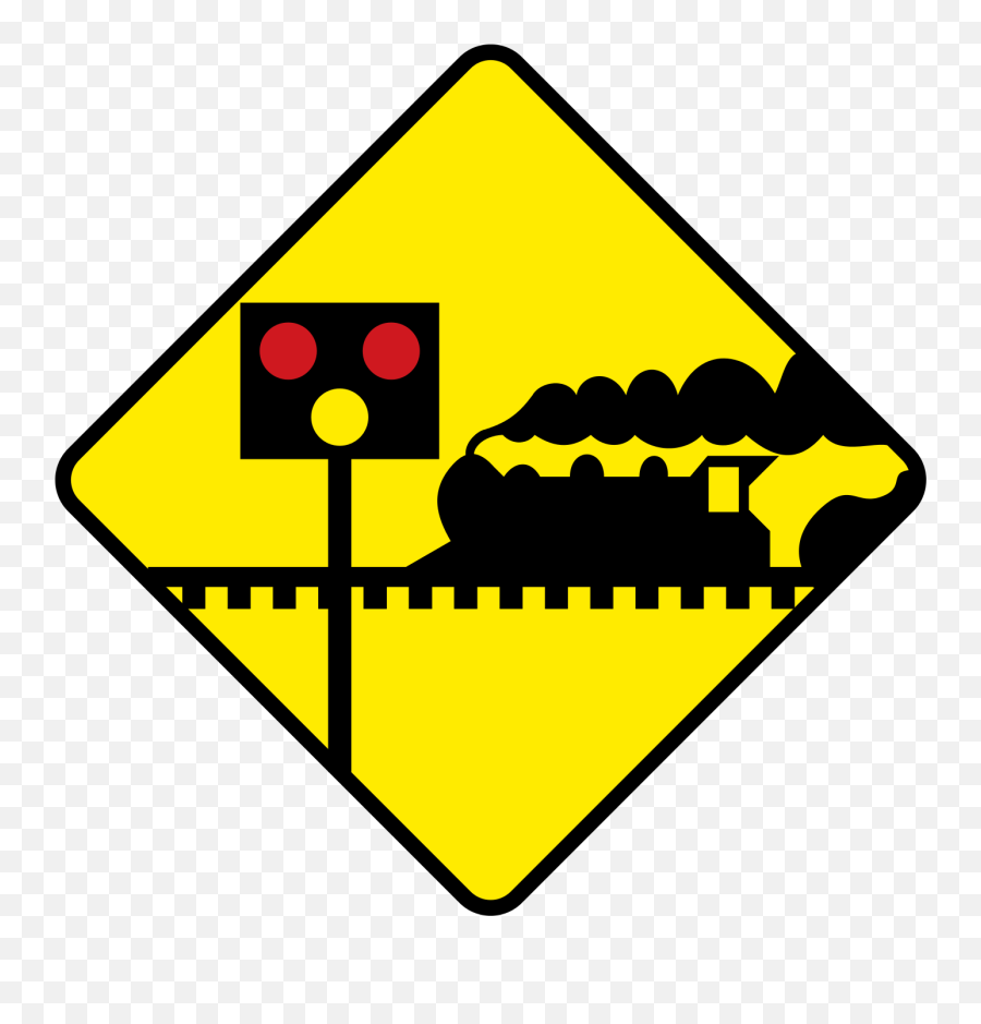 Ireland Road Sign W 120 - Railway Crossing Sign Ireland Emoji,Emoji Comparison
