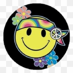 In Contest Please Smileyface Colorful - Happy Peace Sign Emoji,Hippie Emoticon