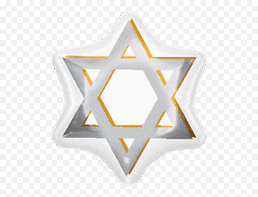 Star Of David - Star Of David Mylar Foil Balloon Emoji,Six Pointed Star Emoji