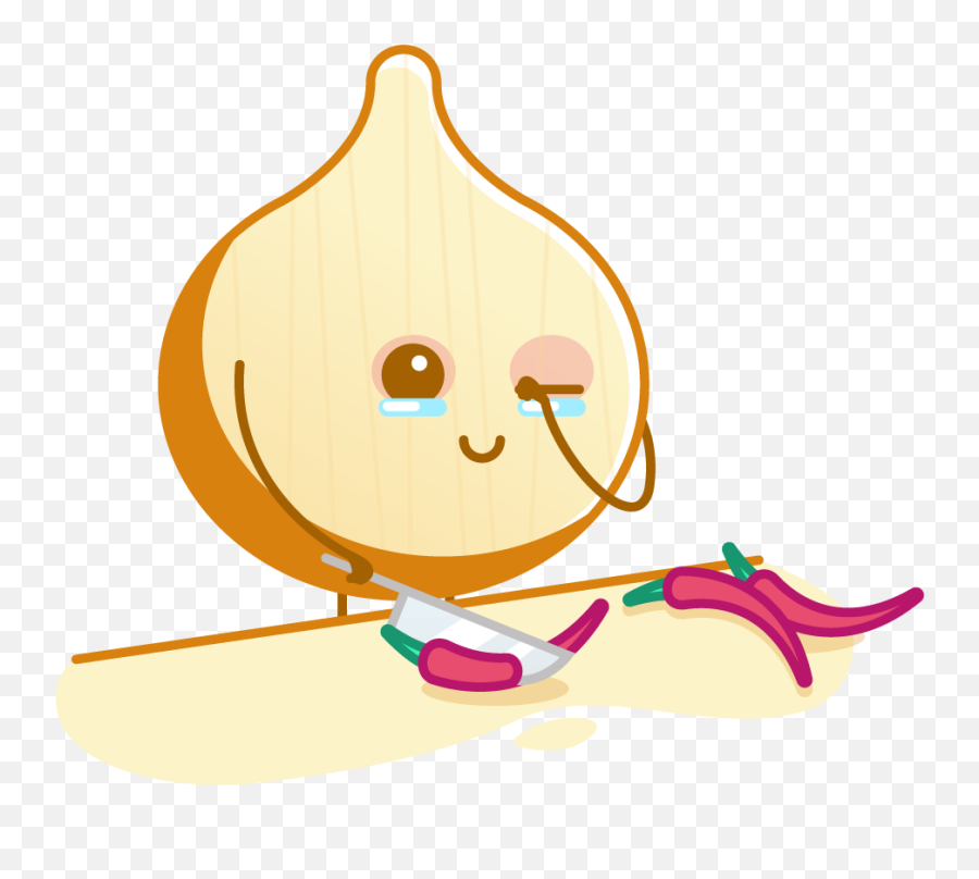 Crying Onion By Everystudio - Illustration Emoji,Onion Emoji