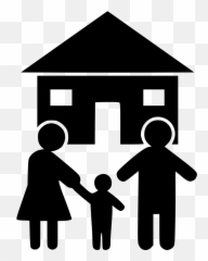 Download Family Home Comments - House Icon Png PNG Vector And Emoji