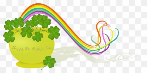 Hd Rainbow Clip St Patricks Day - March Clip Art Emoji,Pot Of Gold Emoji