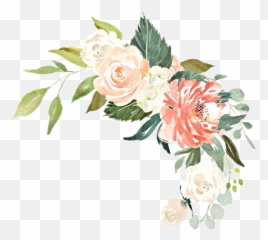 Watercolor Flowers Floral Bouquet Arrangement Blush Pea - Cream Rose Watercolor Png Emoji,Bouquet Of Flowers Emoji