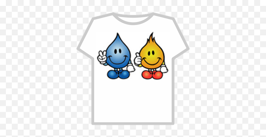 Flame Boy And Water Boy - Roblox Roblox T Shirt Builders Club Emoji,Flame Emoticon