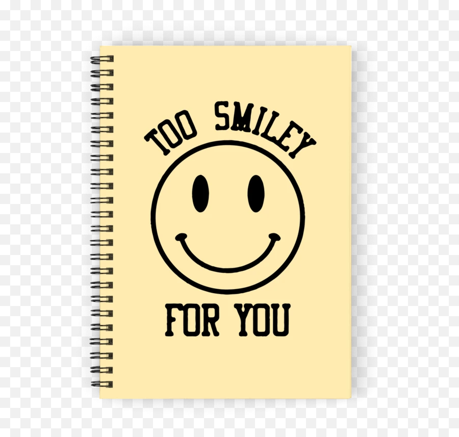 Too Smiley Notebook - Smiley Emoji,6 Emoticon