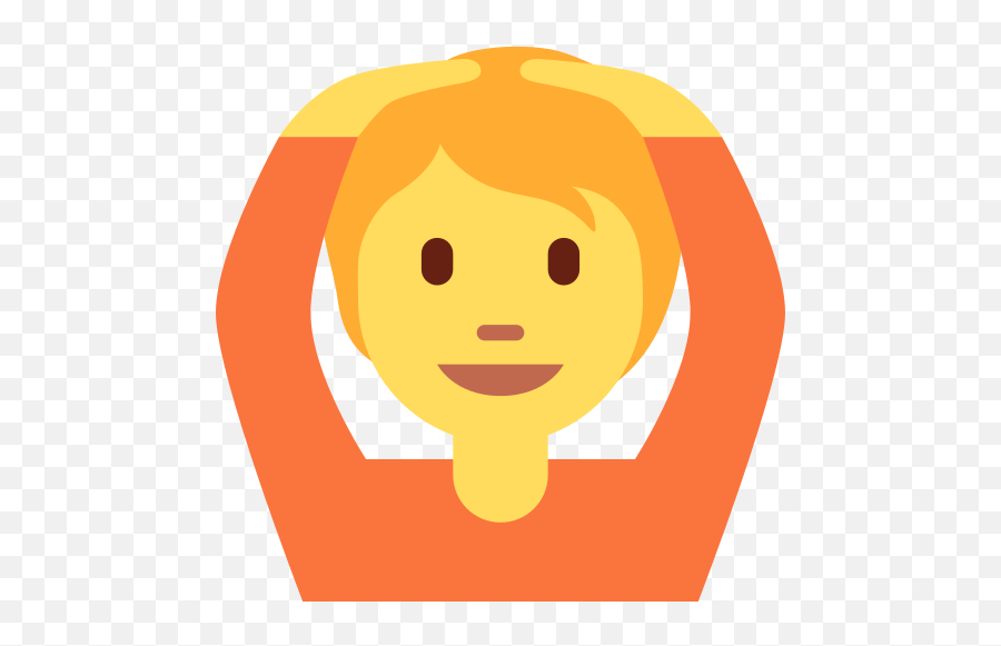 Person Gesturing Ok Emoji - Hands On Head Emoji,Ok Emoji
