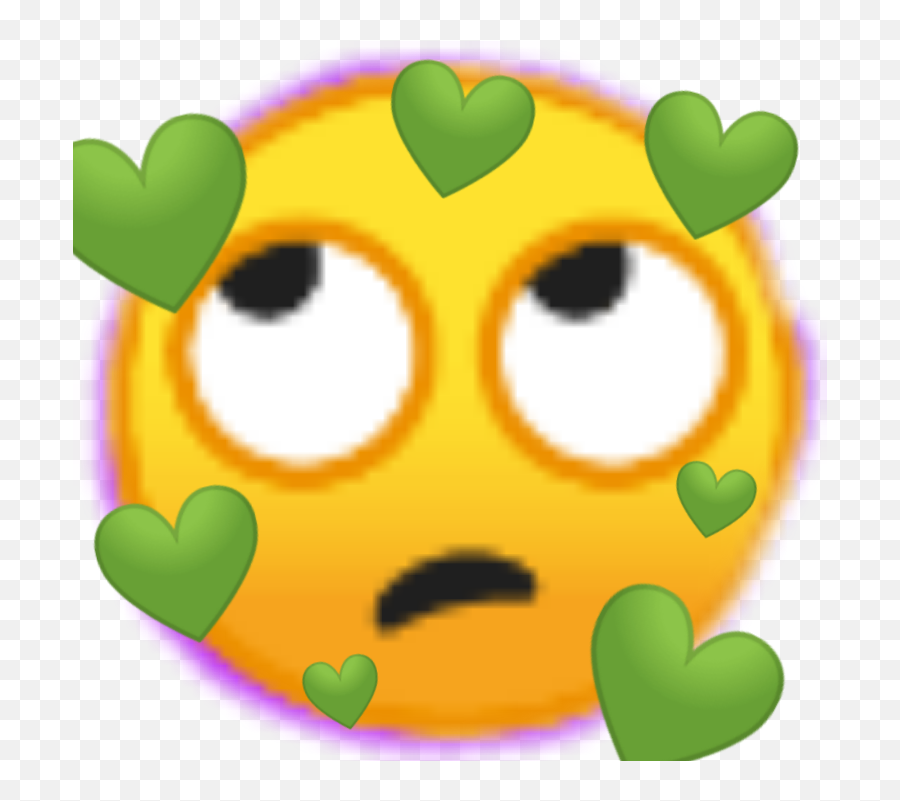 Green Emoji Emojis Heart Sticker - Happy,Ugh Emoji
