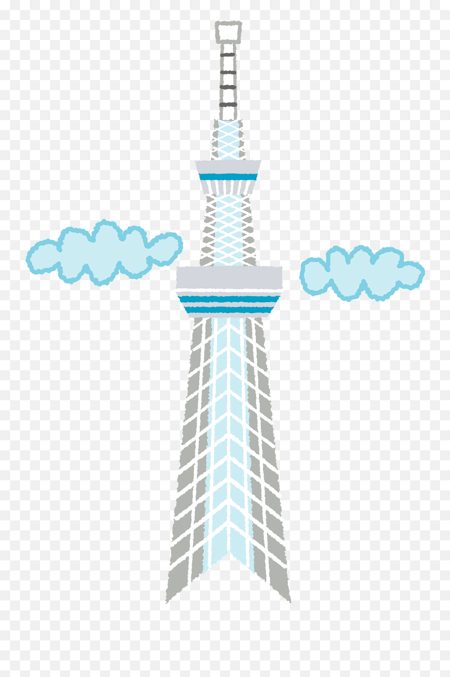 Tokyo Skytree Clipart - Tokyo Skytree Clipart Emoji,Tokyo Tower Emoji