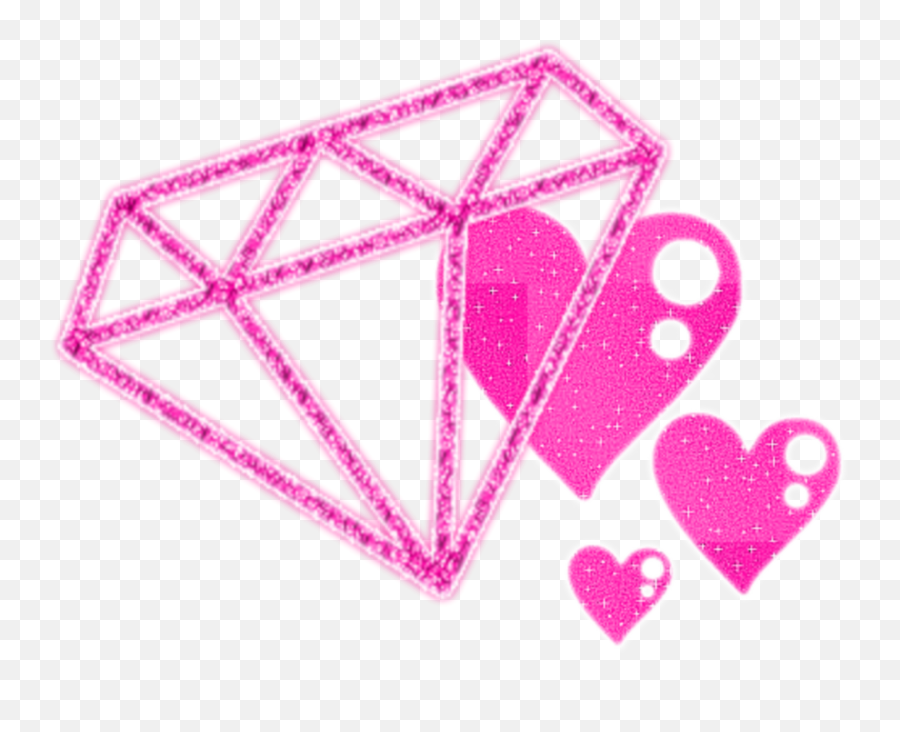 Mq Pink Diamond Diamonds Heart Sticker By Marras - Girly Emoji,Pink Diamond Emoji