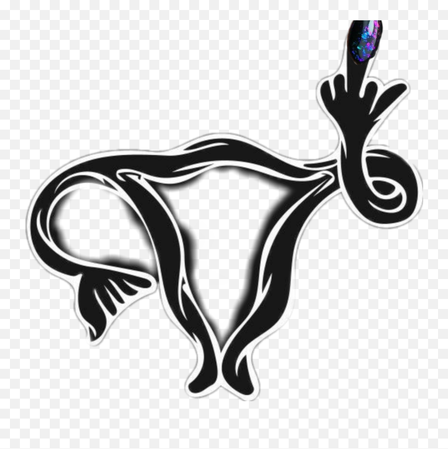 Uterus Sticker - Clip Art Emoji,Metal Fingers Emoji