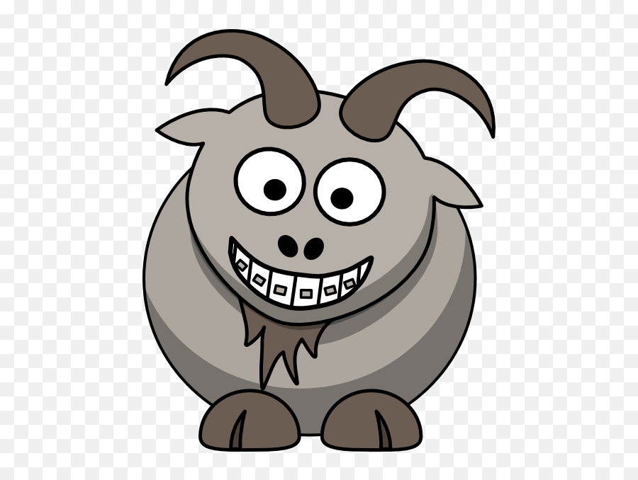 Emoji Clipart Png Picture - Cool Cartoon Goat Png,Brace Face Emoji