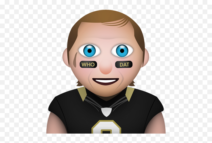 This Emoji Of Saints Drew Brees Is Both Accurate And - Nfl,I Dunno Emoji