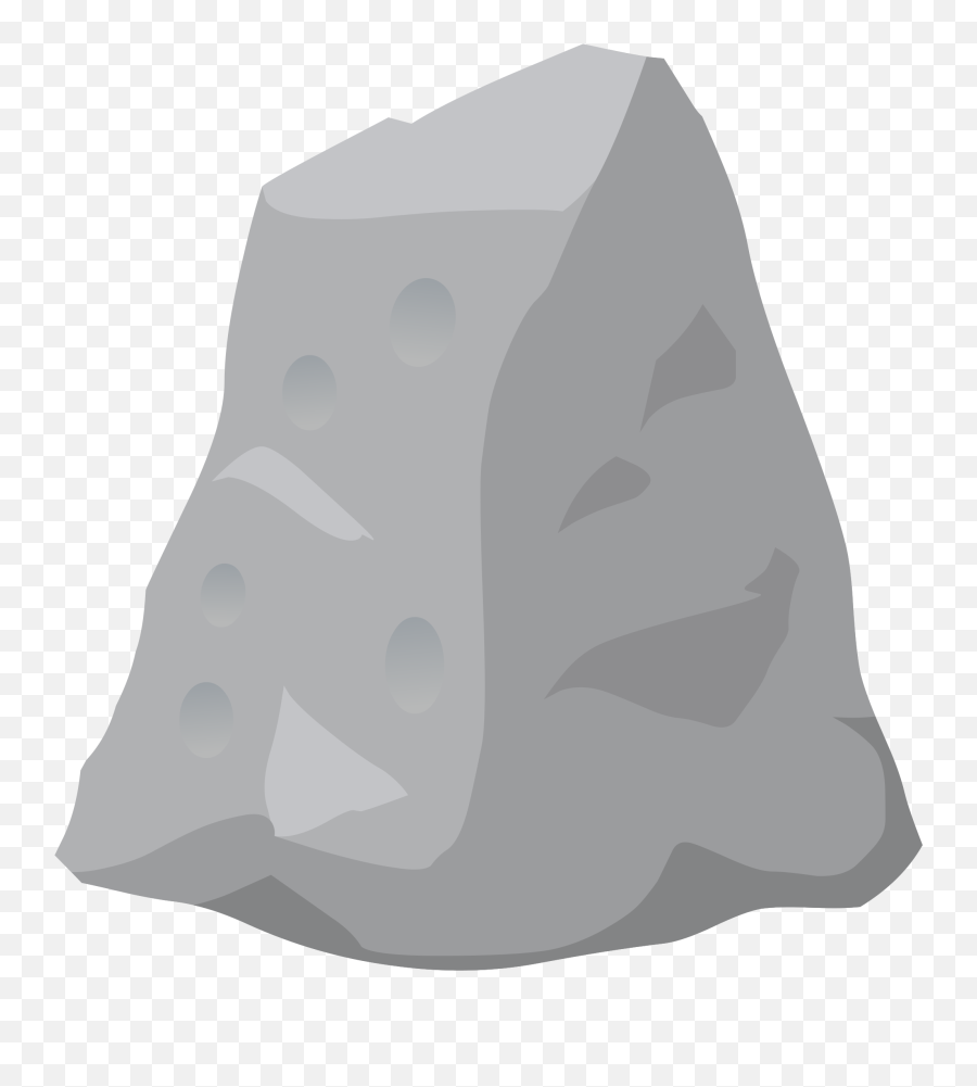 Rock With Face Clipart - Rock Clipart Emoji,Stone Rock Emoji